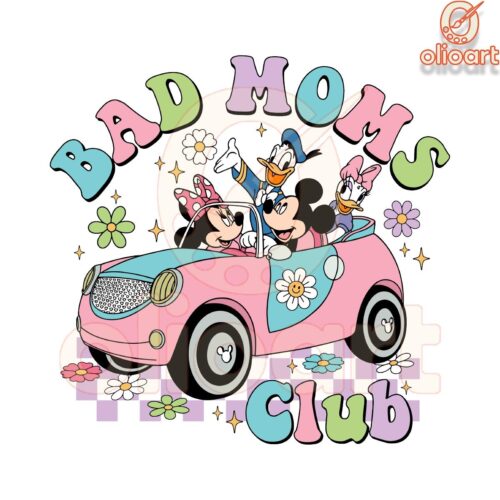 Bad Moms Club Disney Friends SVG Design