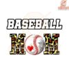 Baseball Mom 3D Leopard Print Sports PNG Design