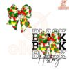 Black History Month Coquette Bow PNG Design
