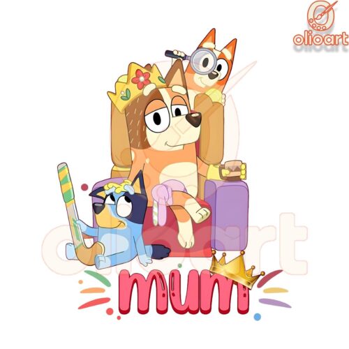 Bluey Mum Chilli Heeler Bingo PNG Download