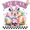 Checkered Bunny Minnie Easter Coquette PNG Design