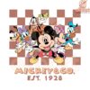 Checkered Mickey Co Est 1928 PNG Design