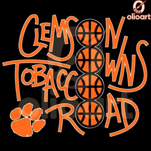 Clemson Owns Tobacco Road Tigers Mens Basketball SVG
