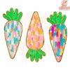 Colorful Boho Glitter Easter Carrot PNG Design
