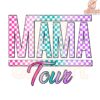 Colorful Checkered Mama Tour PNG Design