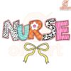 Colorful Coquette Bow Nurse PNG Design