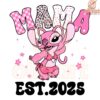 Disney Stitch Angel Mama est 2025 PNG