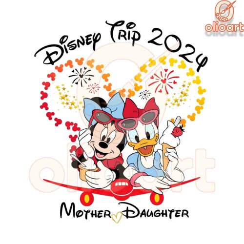 Disney Trip 2024 PNG Minnie Daisy MotherDaughter Magic