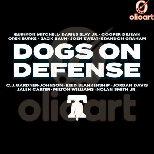Dogs on Defense SVG Philadelphia Eagles Football