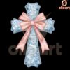 Elegant Coquette Faith Cross PNG Design