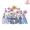 Floral Mama Stitch PNG Happy Mothers Day Design