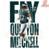Fly High Quinyon Mitchell Eagles Super Bowl LIX PNG