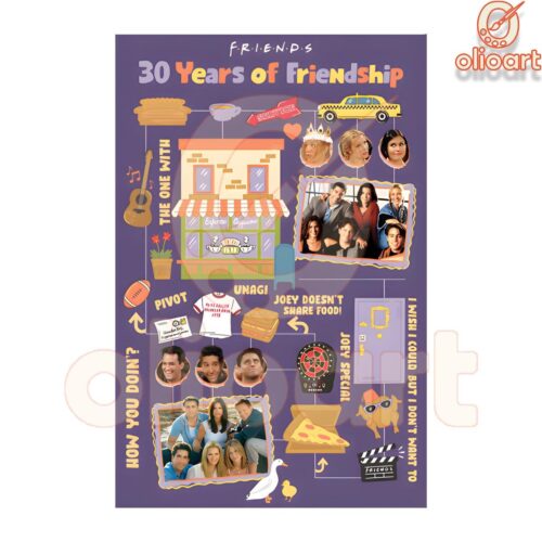 Friends 30 Years Of Friendship Tv Series PNG