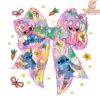 Glitter Pink Bow Disney Stitch Easter Vibes PNG