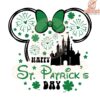 Happy St Patricks Day Minnie Kingdom Festival SVG Design