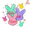 He Is Risen Easter Bunny PNG Colorful Festive Design