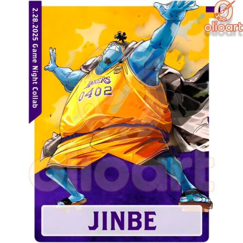 Jinbe x Los Angeles Lakers One Piece PNG Download