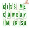 Kiss Me Cowboy Irish Western St Patricks Day PNG