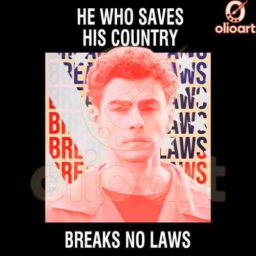 Luigi Mangione A Heros Duty Breaks No Laws PNG