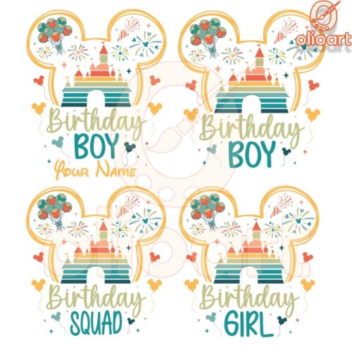 Magical Disney Castle Birthday Bundle PNG