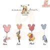 Mama Bear Est 2024 Winnie the Pooh PNG Design