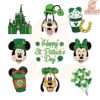 Mickey Friends Kingdom Happy St Patrick Day SVG