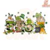 Mickey Friends Patrick Day Green Clover Coffee PNG