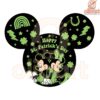Mickey Minnie Happy St Patrick Day Green Clover SVG