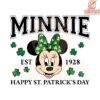 Minnie Mouse Happy St Patrick Day Est 1928 SVG