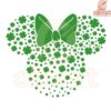 Minnie Mouse Head Irish Green Clover SVG