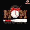 Mom Leopard Softball PNG with Red Bandana Sporty Design