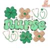 Nurse St Patricks Day PNG Shamrocks Stethoscope Design