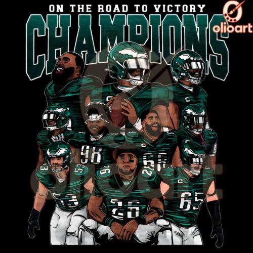 On the Road to Victory Philadelphia Eagles PNG Champion