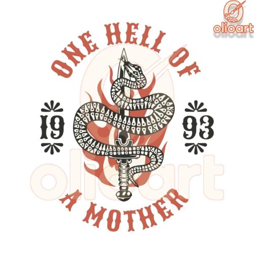 One Hell of a Mother 1993 Snake SVG Design