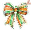 One Lucky teacher Colorful Coquette Bow PNG