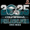 Philadelphia Eagles 2025 Super Bowl Champions SVG Est 1933