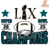 Philadelphia Eagles Super Bowl LIX 2025 Champions SVG