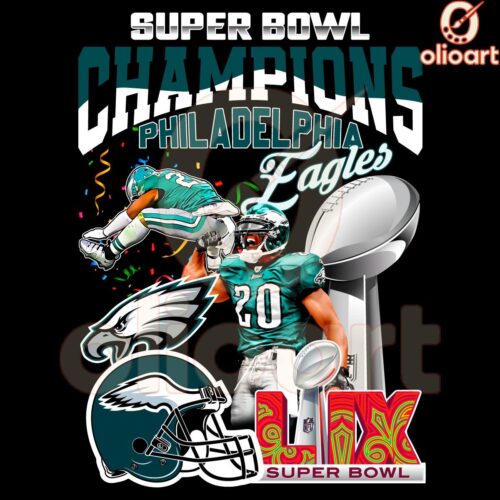 Philadelphia Eagles Super Bowl LIX Champions 2025 PNG