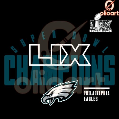 Philadelphia Eagles Super Bowl LIX Champions Legacy SVG
