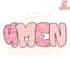 Pink Amen Text Easter Jesus PNG