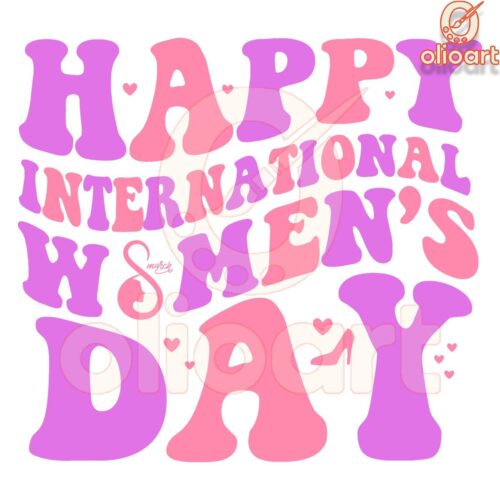 Retro Groovy International Womens Day March 8 SVG Design