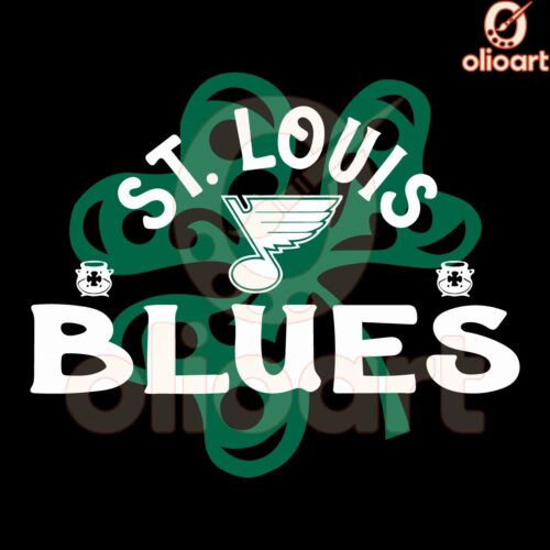 St Louis Blues St Patricks Day Shamrock SVG Richmond Style