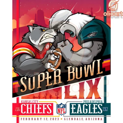 Super Bowl Sunday KC Wolf vs Swoop Mascot Showdown PNG