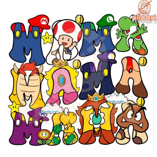 Super Mario Mama PNG Perfect for Mothers Day