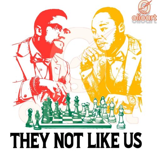 They Not Like Us Martin Luther King Jr And Malcolm X SVG