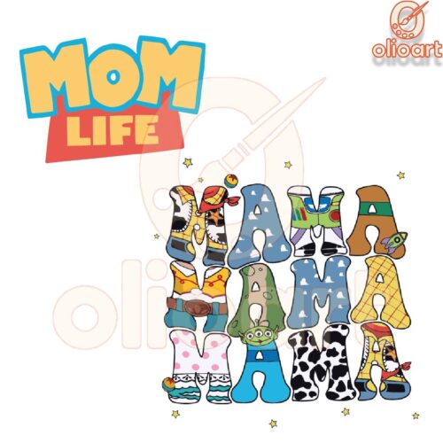 Toy Story Mama SVG Disney Mom Life Design File