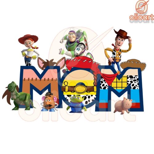 Toy Story Mom PNG Cute Cartoon Design for Mothers Day