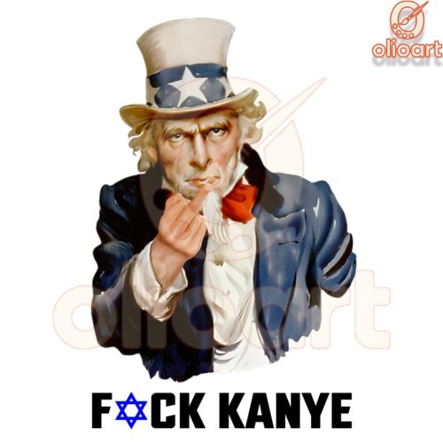 Uncle Sam Mindle Finger Fick Kanye Antisemitism PNG