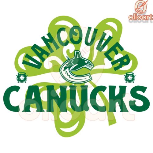Vancouver Canucks St Patricks Day Shamrock SVG Richmond Pride