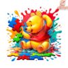 Winnie the Pooh Disney Autism Awareness PNG Design